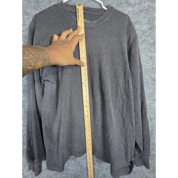 Carhartt Shirt Mens Medium Gray Long Sleeve Logo Workwear K231 Stains Damage - Picture 6 of 9